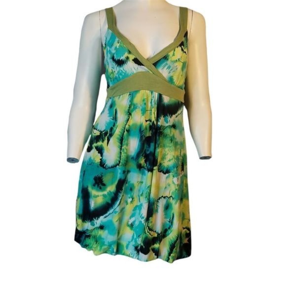 Y2K Women Size Small Dress Floral Print Sleeveless - Picture 1 of 8